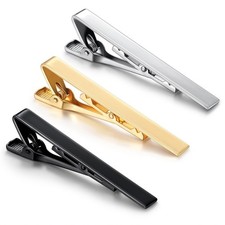 3 Pack Tie Clips for Men Long