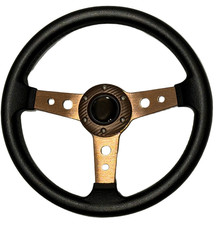 BLACK COPPER C2 SPORTS STEERING WHEEL 335mm 6x70mm for RENAULT