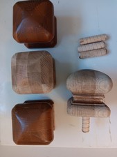 Set of 4 oak wood bed or stair