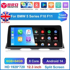 12.3'' 64GB Android Auto Carplay Screen Gps stereo For BMW 5 Series F10 F11 NBT