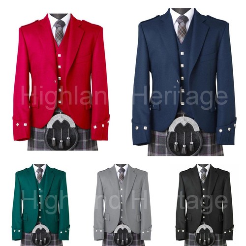 Men argyle kilt - kilt, jacket