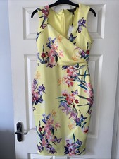 Lipsy Yellow/Floral Midi Dress