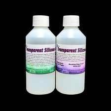 Transparent Clear Silicone Moulding Rubber 500g Kit