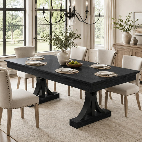 Inch black dining - 71-inch,