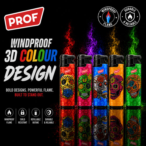 Prof embossed art design - prof,
