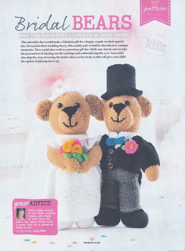 Teddy bear bride groom - teddy, &