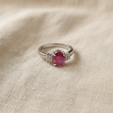 Oval Pink Topaz Gemstone