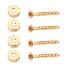 4pcs Neck Joint Ferrules W/ Matching Screws for Guitars Bass