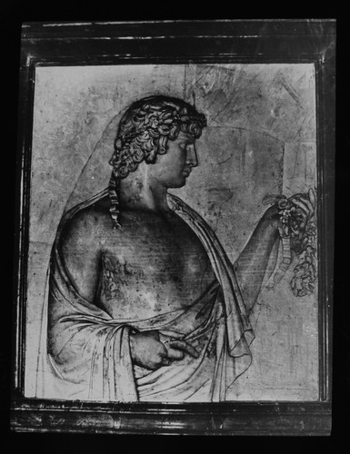 Glass magic lantern slide - glass,
