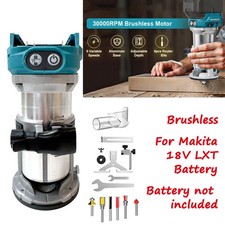 6Speed Cordless Brushless Wood Trimmer Compact Router Kit For Makita 18V Battery