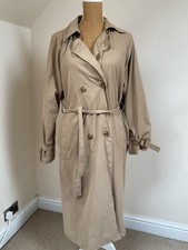 Zara length trench Long Sleeves coat UK L