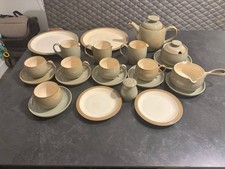 Vintage Denby Camelot 23 Piece Set Cups Saucers Plates Tea Pot Milk Jug Sugar