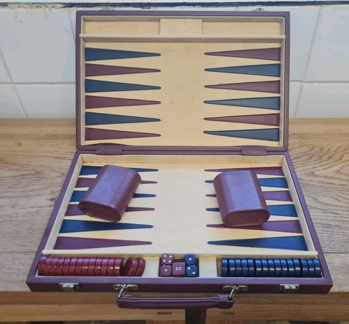 Vintage retro backgammon set - vintage,