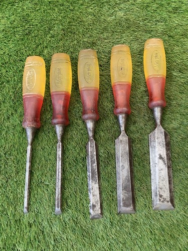 Vintage marples wood chisels - vintage,
