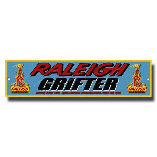 Raleigh grifter metal display - raleigh,