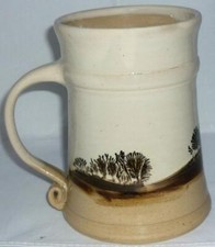 LOVELY VINTAGE RETRO MOCHA WARE VANESSA WALLER POTTERY BROWN TANKARD