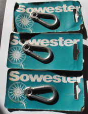 Carbine Hook x 3 - 60mm - Stainless steel - New from Sowester Marine
