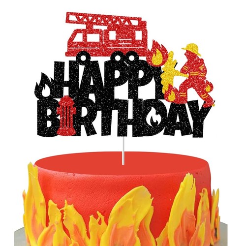 Firefighter cake topper - firefighter,