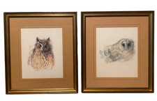 Pair of Mads Stage Owl Prints