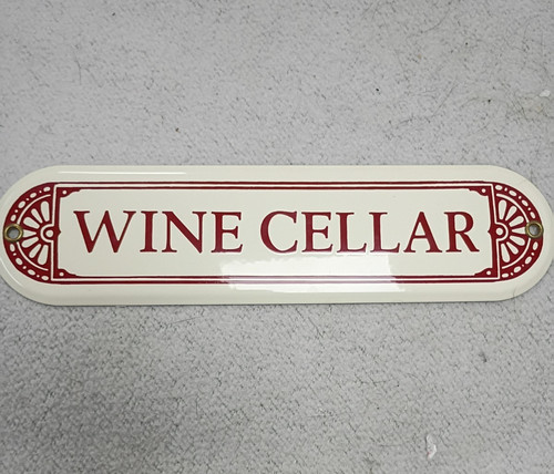 Vintage porcelain enamel - enamel, wine