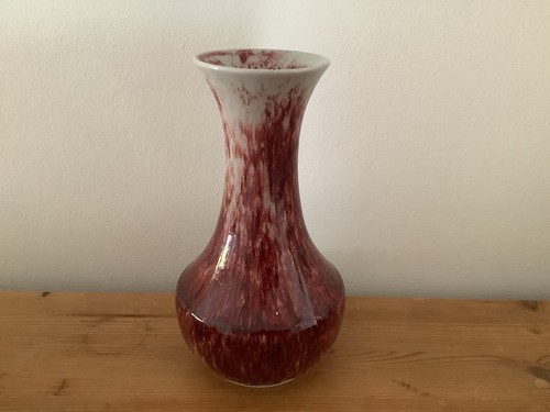 Cobridge stoneware red - vase,