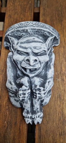 Concrete gargoyle garden - concrete,