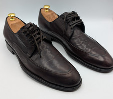 DOLCE & GABBANA Leather Derby Shoes Lace Up Brown UK 10 EU 44.