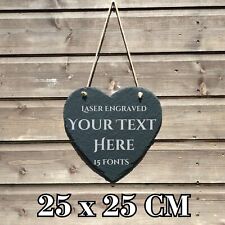 Personalised Slate Heart