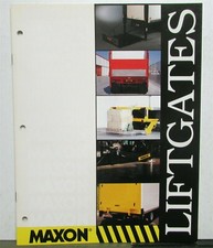 1995 Maxon Lift Gates BMR RC RCT SL Series HD Specs Options Sales Brochure