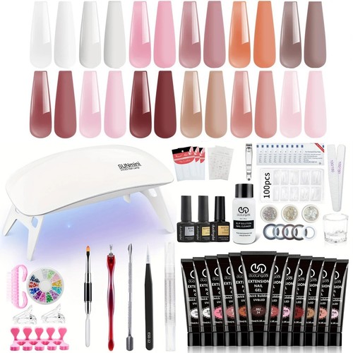 39pcs nail extension gel kit - nail,