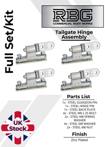Tailgate hinge assembly - 4x,