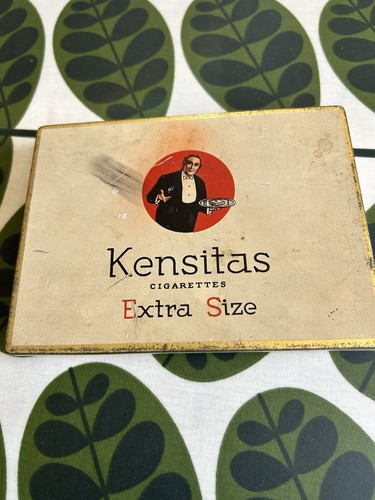 Kensitas metal cigarette tin - cigarette,