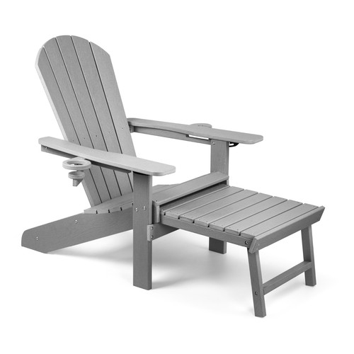 Grey adirondack garden chair - grey,
