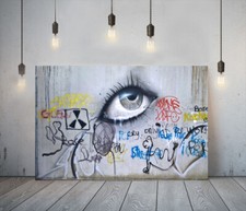 BANKSY STREET EYE- DEEP FRAMED