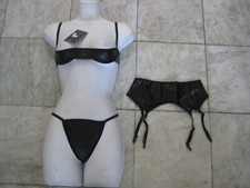 New Black PVC 3pc set w/ Shelf