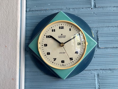 Vintage clock wall mid - vintage, century
