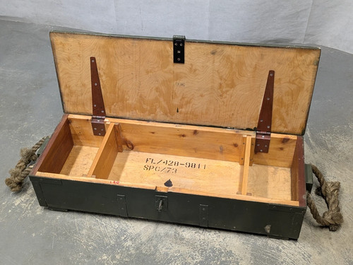 British army wooden ammo - army,