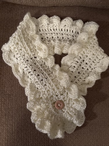 Handmade crochet ruffle neck - handmade,