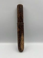 Antique oak fishing priest, 27