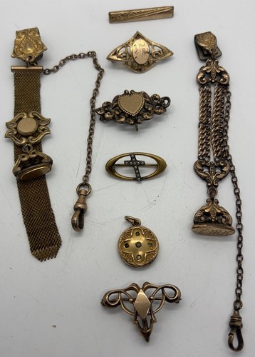 Lot antique gold - 8,