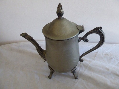 Vintage silver plated teapot - plated,
