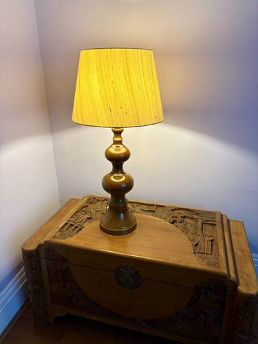 Tall midcentury ceramic lamp - ceramic,