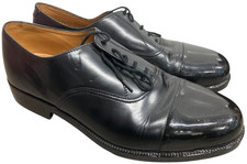 British Army Uniform Parade Shoes Oxford Toe Caps Black Leather DMS Soles Men's