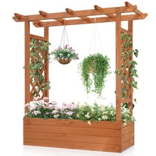 Raised Garden Bed with Trellis
