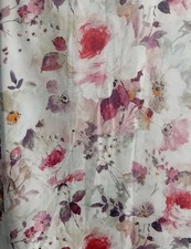 Dorma Sophia Blackout Thermal Lined  Curtains Floral Country Cottage 66 X 54 in