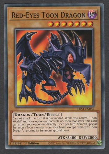 Red eyes toon dragon - toon,