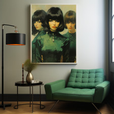 MidCentury Print - Mid-Century Girl - Tretchikoff  -  J.H Lynch - Louis Shabner