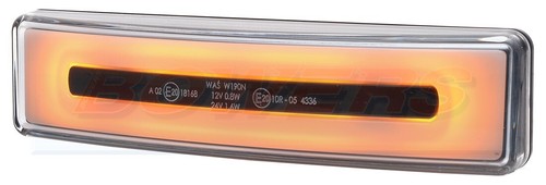 Amber neon led - led, front