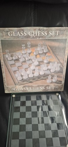 Glass chess set - chess, game
