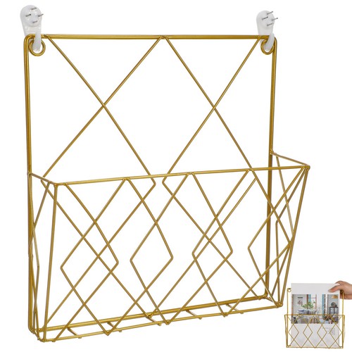 Wall magazine rack wire - wall,